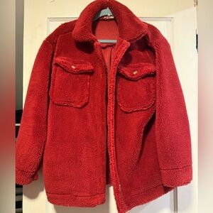 JODIFL Vibrant Red Shacket